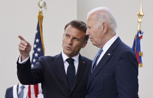 Macron Biden