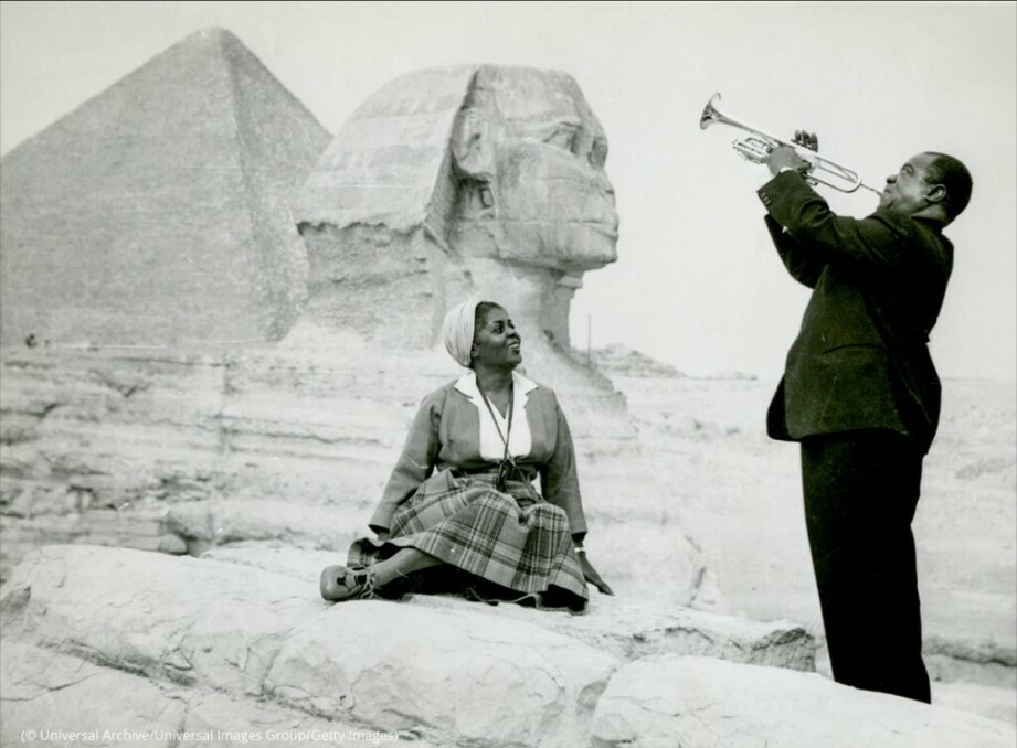 jazz music louis armstrong sphinx egypt